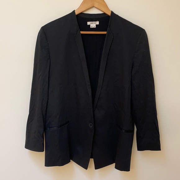 Helmut Lang Black Le Smoking Wool Tuxedo Blazer - Picture 2 of 6